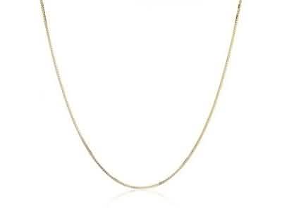 Collier chaîne à maillons boîte en or jaune 14K