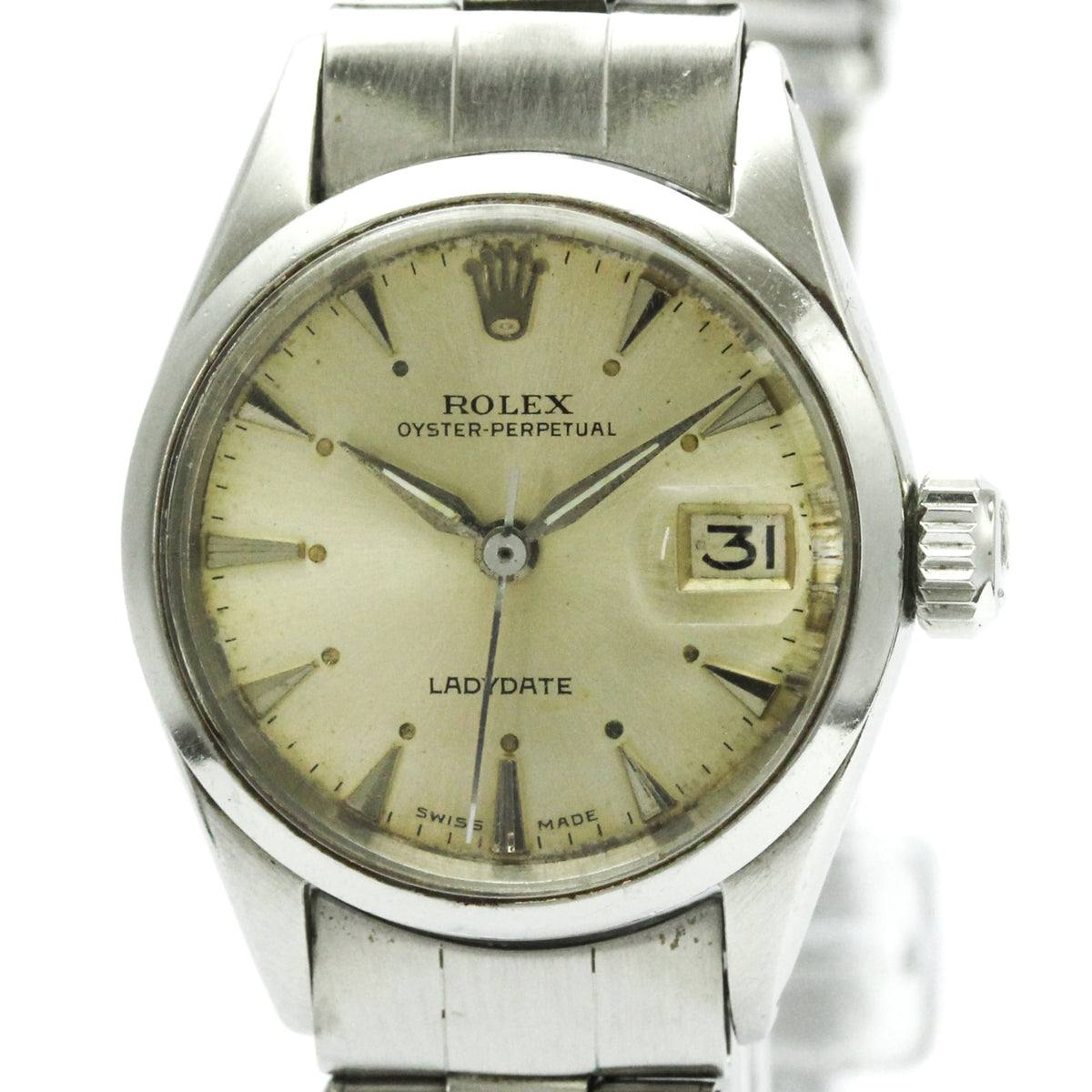 Rolex Oyster Perpetual Date – Acier, automatique, 25 mm (vintage)