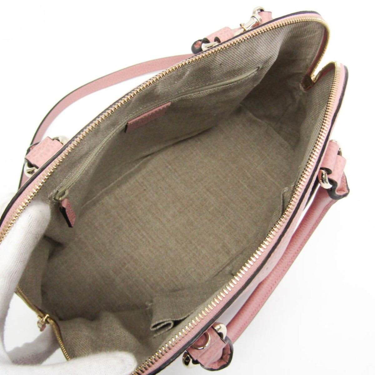 Gucci GG Charm – Fourre-tout en cuir rose pâle (d'occasion)