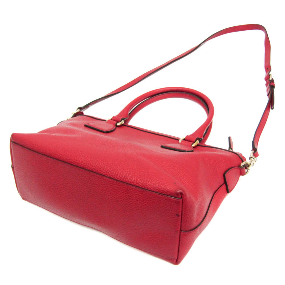 Gucci Interlocking G – Sac à main en cuir rouge (d'occasion)