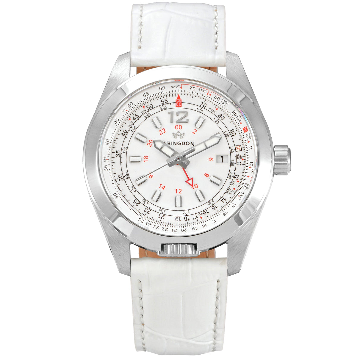 Montre Amelia – Montre à quartz GMT pour aviatrice, double fuseau horaire