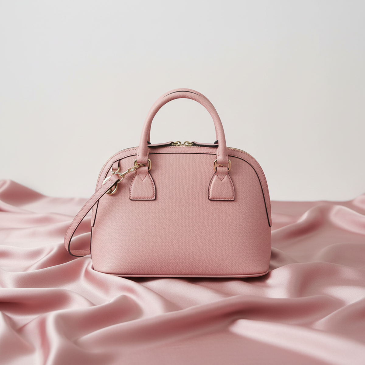 Gucci GG Charm – Fourre-tout en cuir rose pâle (d'occasion)